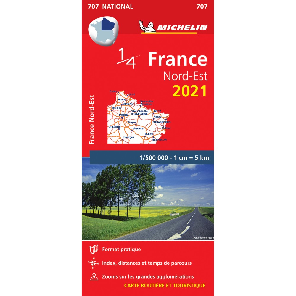 Nordöstra Frankrike 707 Michelin